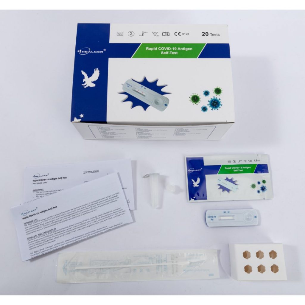 Healgen SARS COV 2 Rapid Antigen Lateral Flow Test Kit For COVID 19