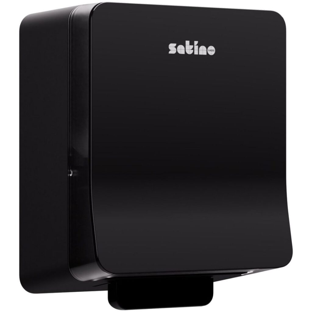 Satino HYGINITY AutoCut Roll Towel Dispenser Black - JanPal (UK ...